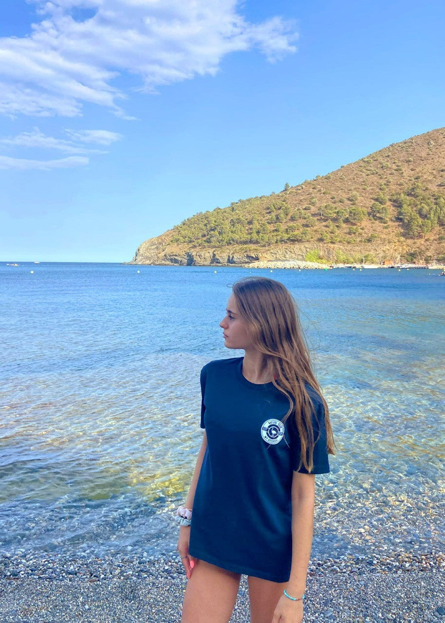Camiseta UNISEX azul marino NATURE CLUB orgánica