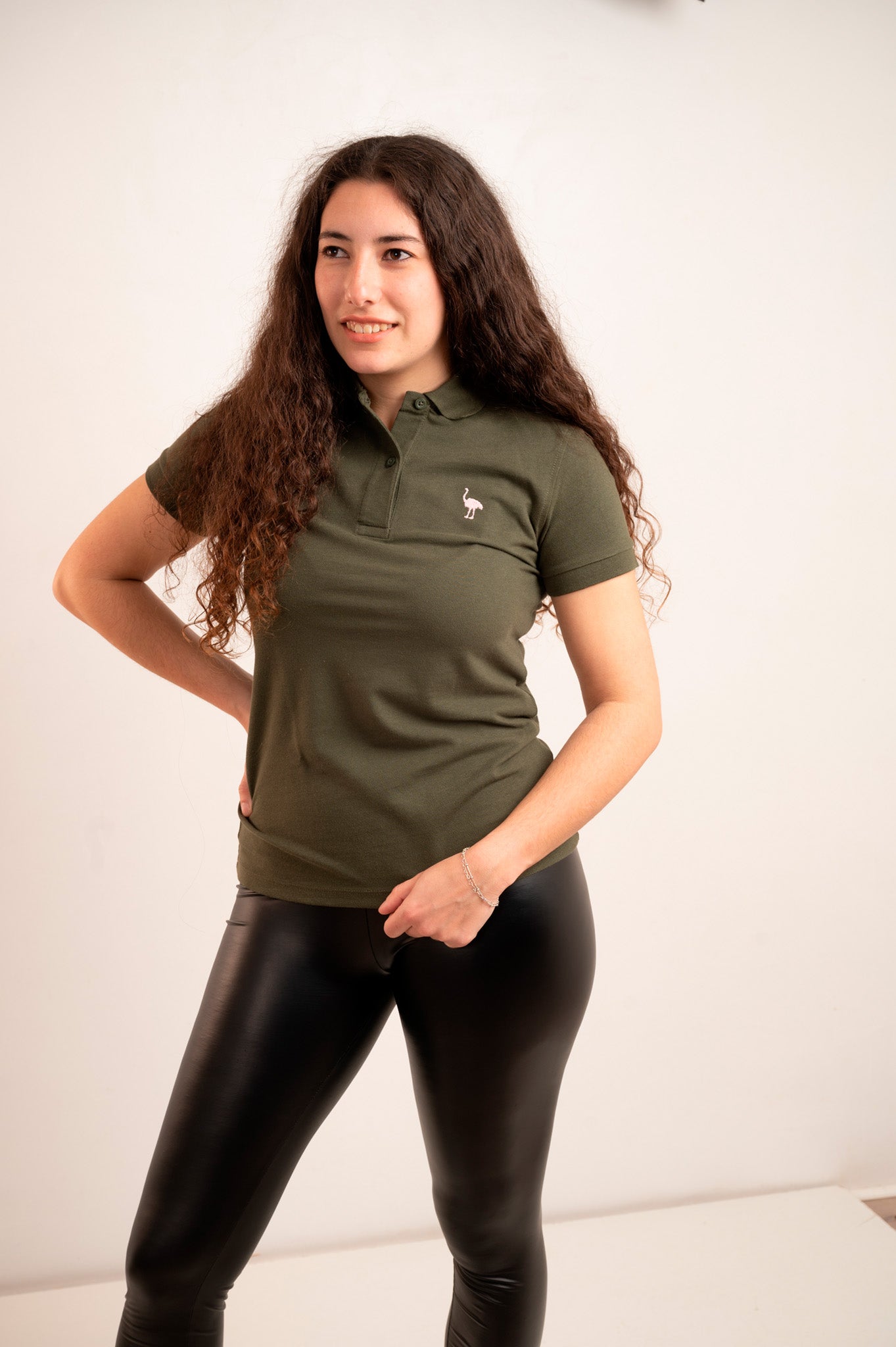 Polo Mujer 100% algodón orgánico - color urban khaki