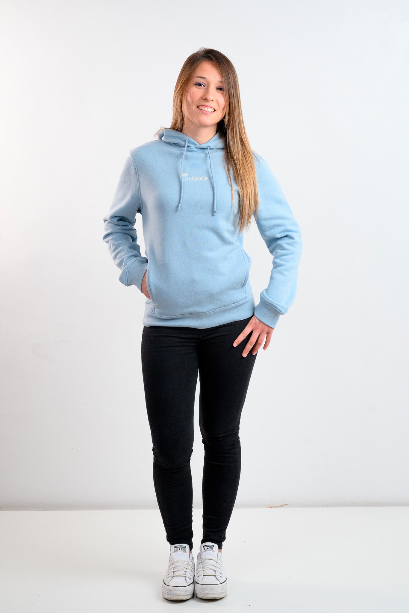 Sudadera ORGANIC blue fog (unisex)