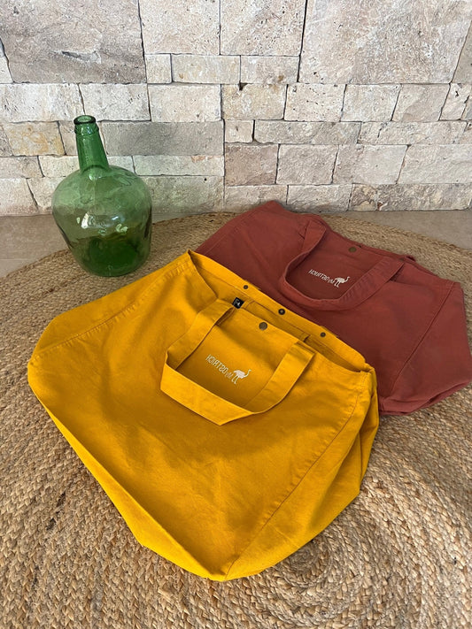 Bolsa grande COLORS recycled cotton . 38 L.