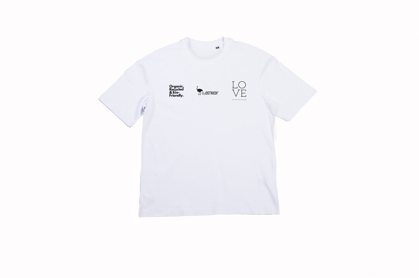 Camiseta OVERSIZE UNISEX color BLANCO Ogánica