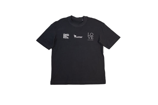 Camiseta OVERSIZE UNISEX color NEGRO Ogánica