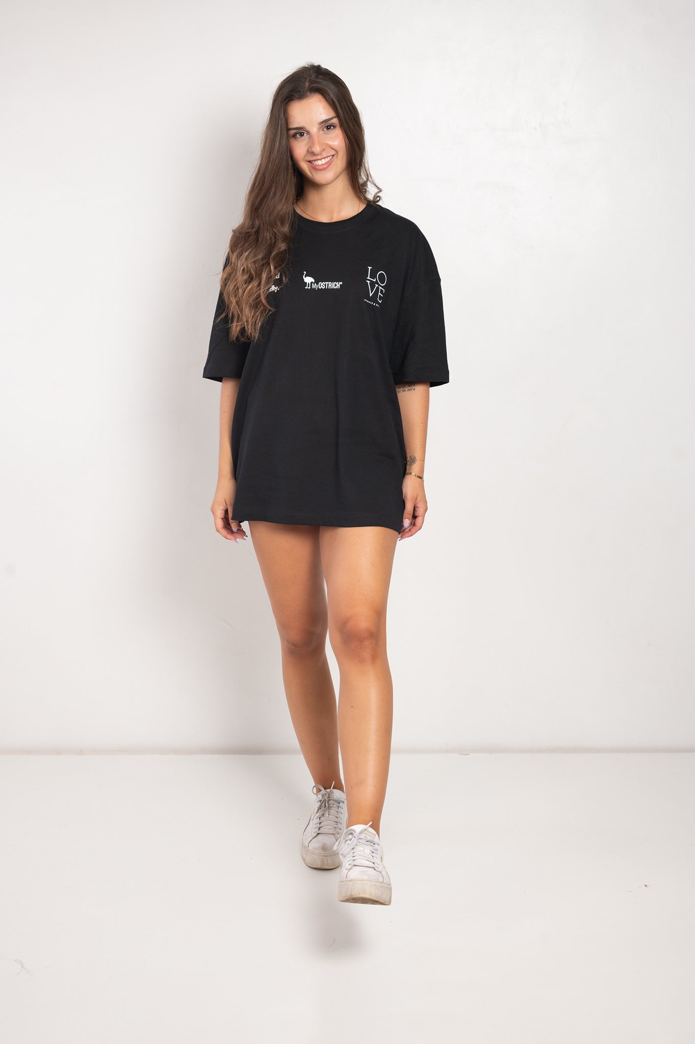 Camiseta OVERSIZE UNISEX color NEGRO Ogánica