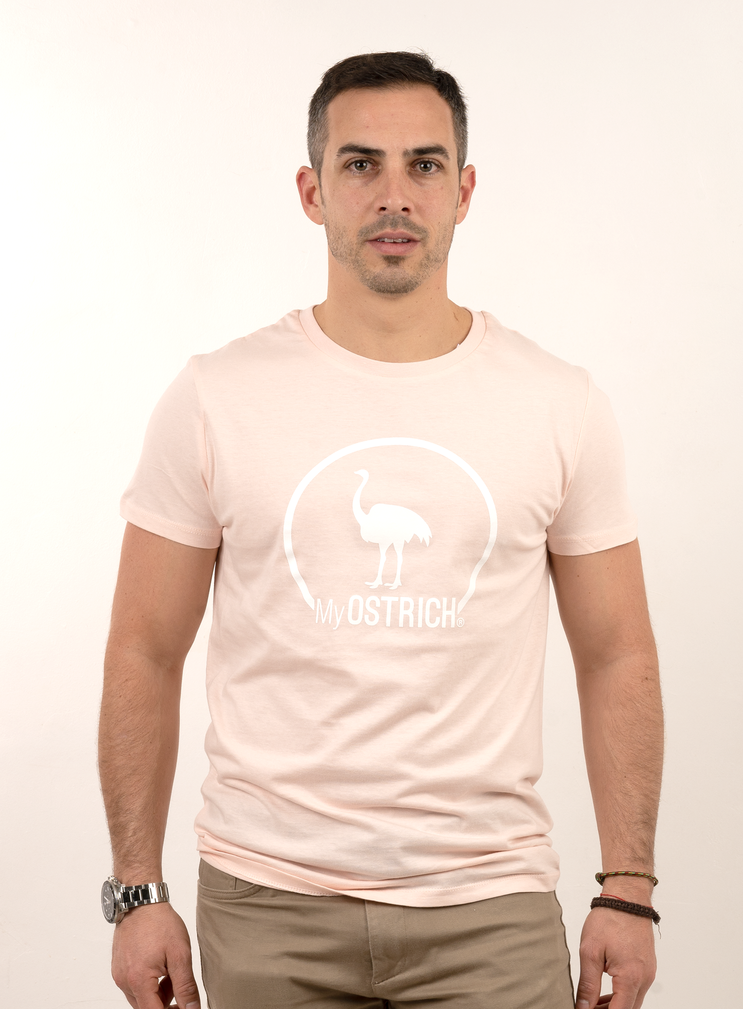 Camiseta BIO creamy pink (hombre)