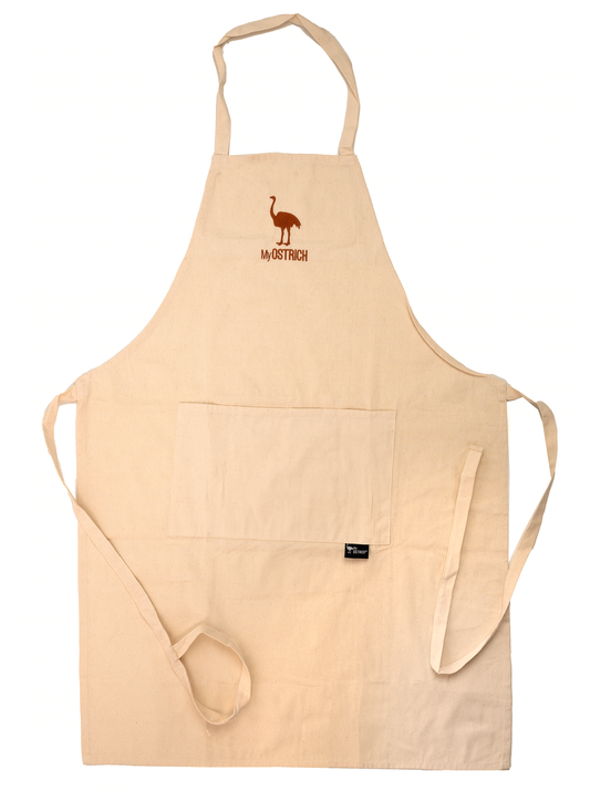 Delantal ESENCIAL orgánico color Crudo (unisex)