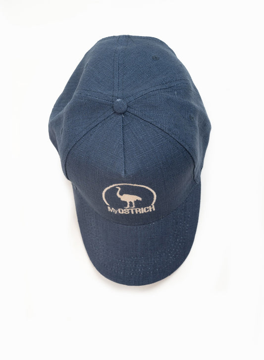 Gorra cañamo 100% , color azul