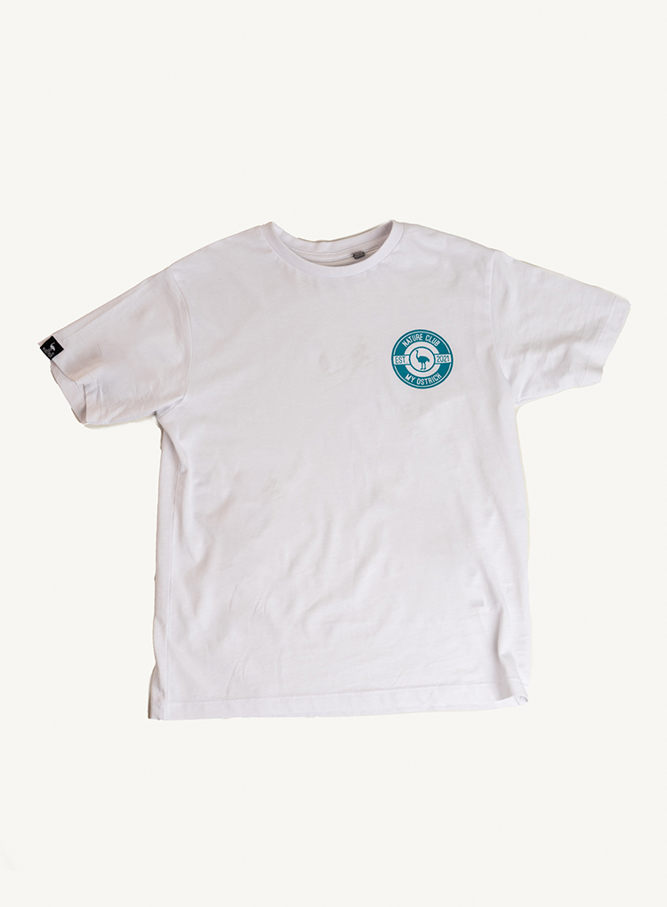 Camiseta blanca NATURE CLUB orgánica (Niño/a)