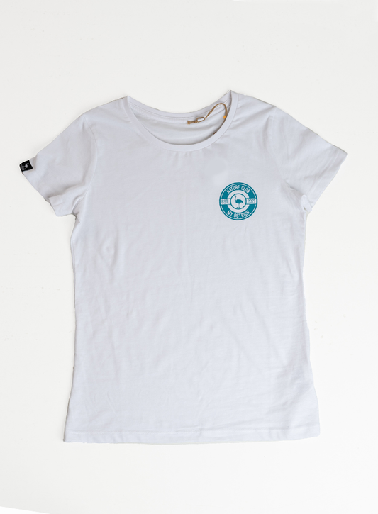 Camiseta blanca NATURE CLUB orgánica (Mujer)
