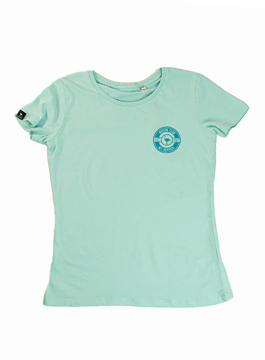 Camiseta turquesa NATURE CLUB orgánica (Mujer)