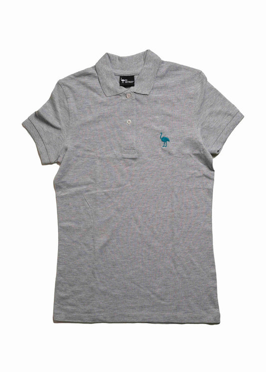 Polo mujer 100% algodón orgánico - color gris